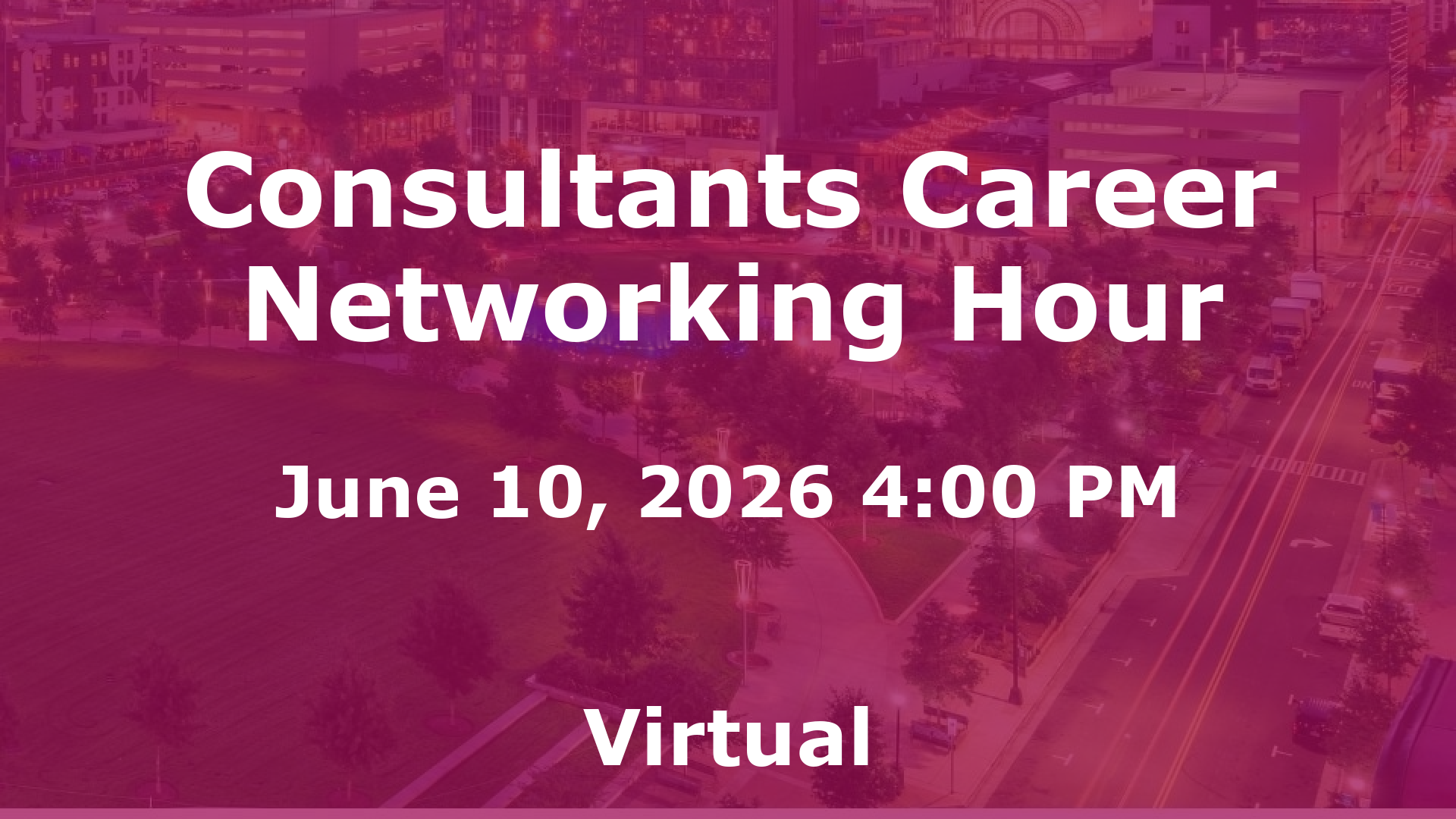 Consultants Career Networking Hour event image